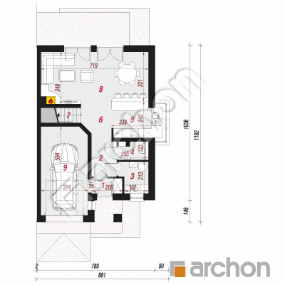 Dom w klematisach 8 (B)