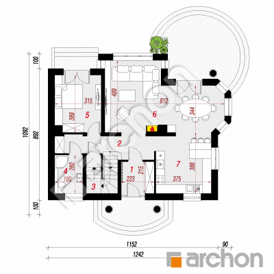 Dom w mirabelkach (P)