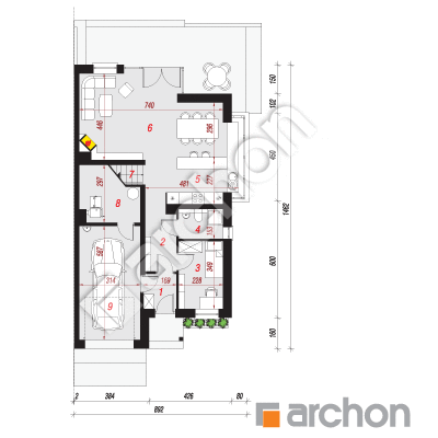 Dom w klematisach 7 (B)
