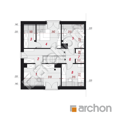 Dom w cyklamenach 5 (B)