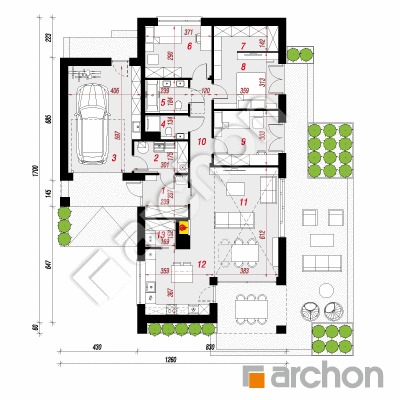 Dom w kosaćcach 9 (GN)