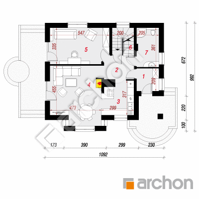 Dom w mandarynkach (P)
