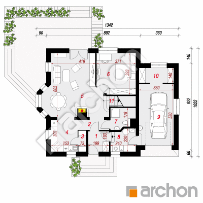 Dom w rododendronach 5