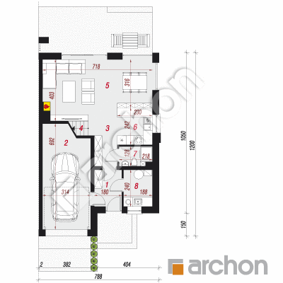 Dom w klematisach 27 (B)