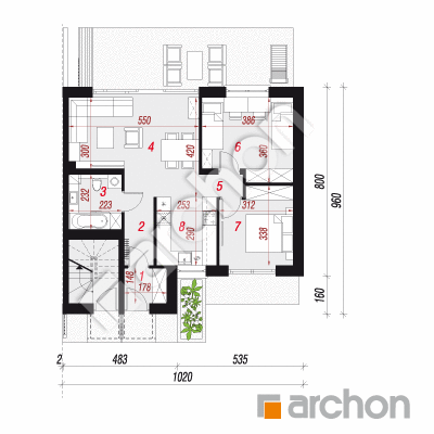 Dom przy skwerze 3 (R2BA)