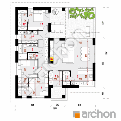 Dom w paryżankach (E)