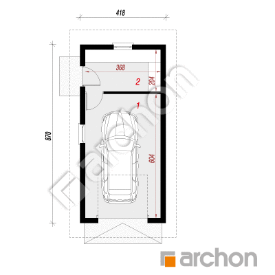 Garaż 1-stanowiskowy G9a