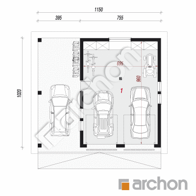 Garaż 2-stanowiskowy G31