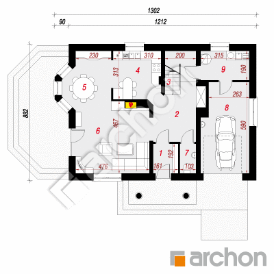 Dom w aksamitkach (M)