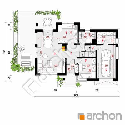 Dom w bugenwillach (P)