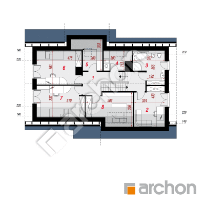Dom w bugenwillach (P)