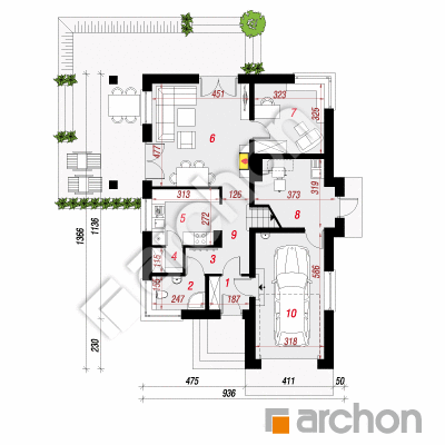 Dom w dzwonecznikach