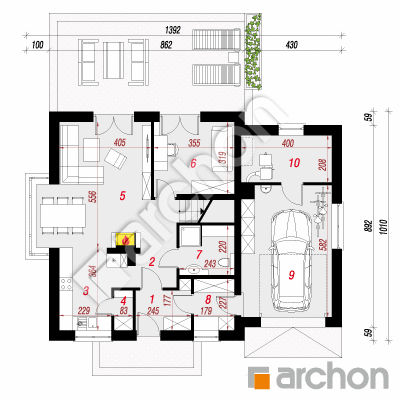 Dom w rododendronach 20 (N)