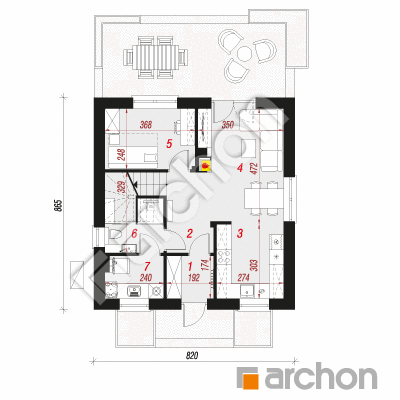 Dom w rododendronach 11 (E) OZE