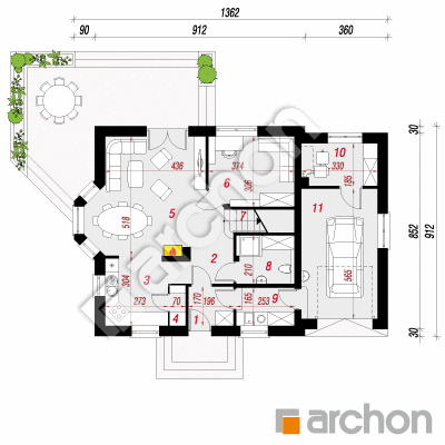 Dom w rododendronach 6