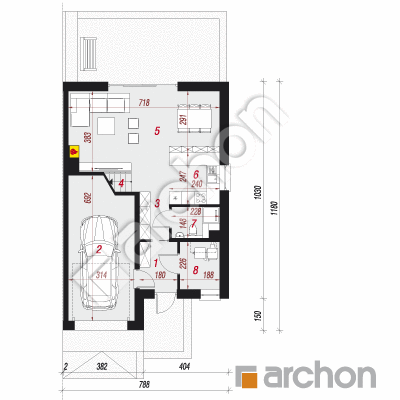 Dom w klematisach 20 (B)