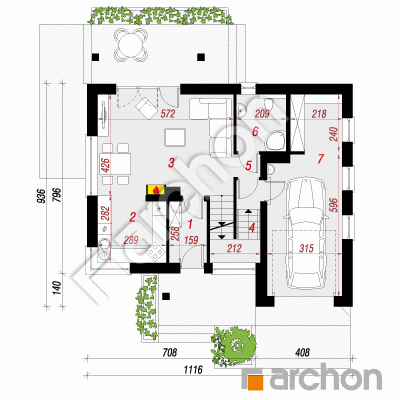 Dom w żurawkach (P)