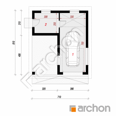 Garaż 1-stanowiskowy G19