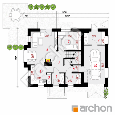 Dom w rododendronach 4 (PN)