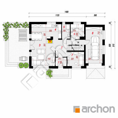 Dom w rododendronach 16 (P)