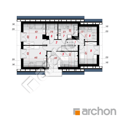 Dom w rododendronach 16 (P)