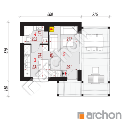Domek letniskowy w krokusach 4 (A)