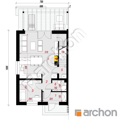 Dom w tunbergiach 2 (B)
