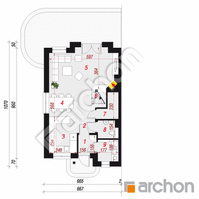 Dom w cyklamenach 2 (A)