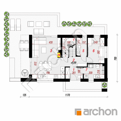 Dom w przylaszczkach 2 (E)