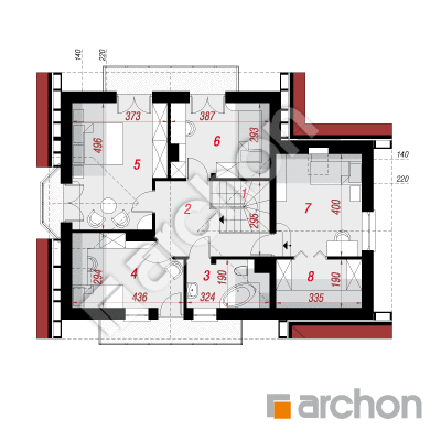 Dom w rododendronach 2