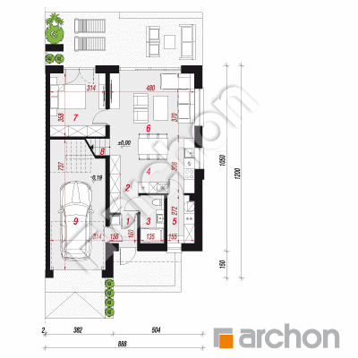 Dom w klematisach 30 (B)