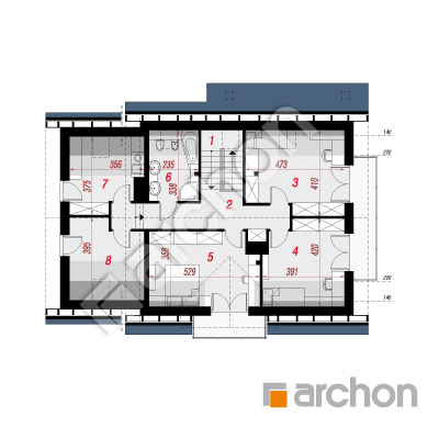 Dom w czerwonokrzewach