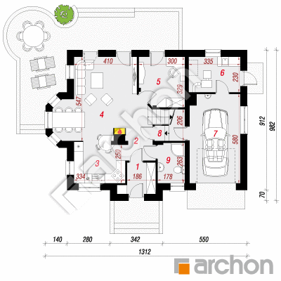 Dom w rododendronach 14