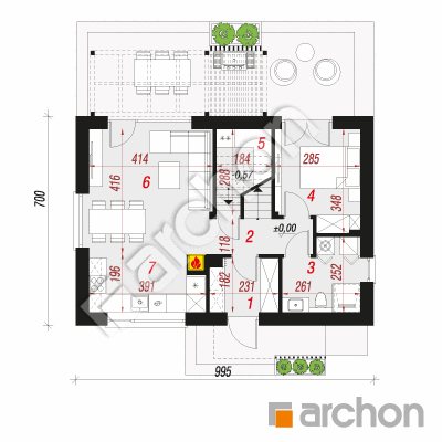 Dom w lilijkach 2 (A)