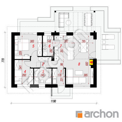 Dom w kosaćcach 54 (E)