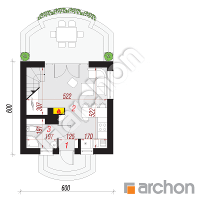 Domek letniskowy w krokusach