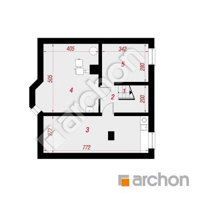 Dom w rododendronach (P)