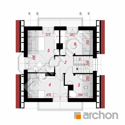 Dom w rododendronach (P)