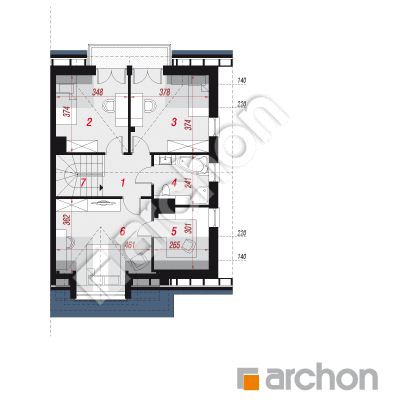 Dom w klematisach 17 (B)