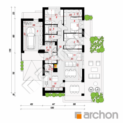 Dom w kosaćcach 9 (GNA)