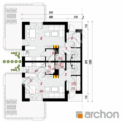 Dom w czworolistach (R2B)