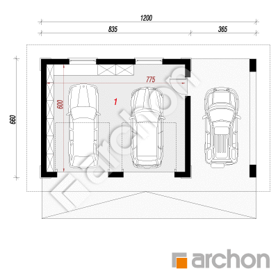 Garaż 2-stanowiskowy G28