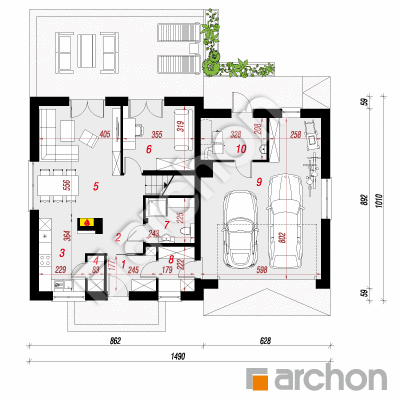 Dom w rododendronach 24 (G2N)