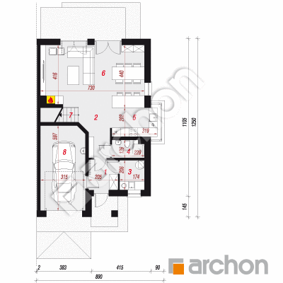 Dom w klematisach 26 (B)