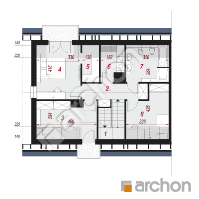Dom w zimokwiatach (B)