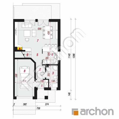 Dom w klematisach 12 (B)