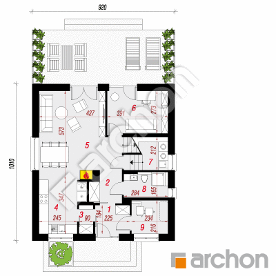 Dom w rododendronach 21 (N)
