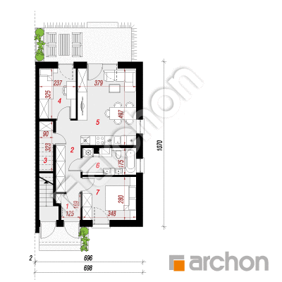 Dom w bratkach 14 (R2B)