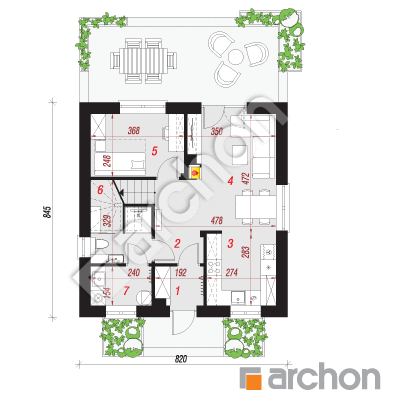 Dom w rododendronach 11