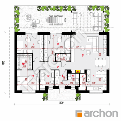 Dom w kostrzewach 10